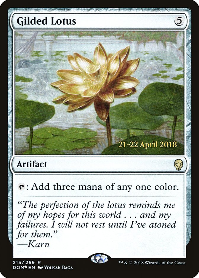 Gilded Lotus [Dominaria Prerelease Promos] | Yard's Games Ltd