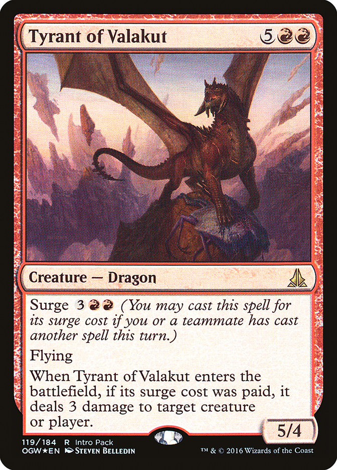 Tyrant of Valakut (Intro Pack) [Oath of the Gatewatch Promos] | Yard's Games Ltd