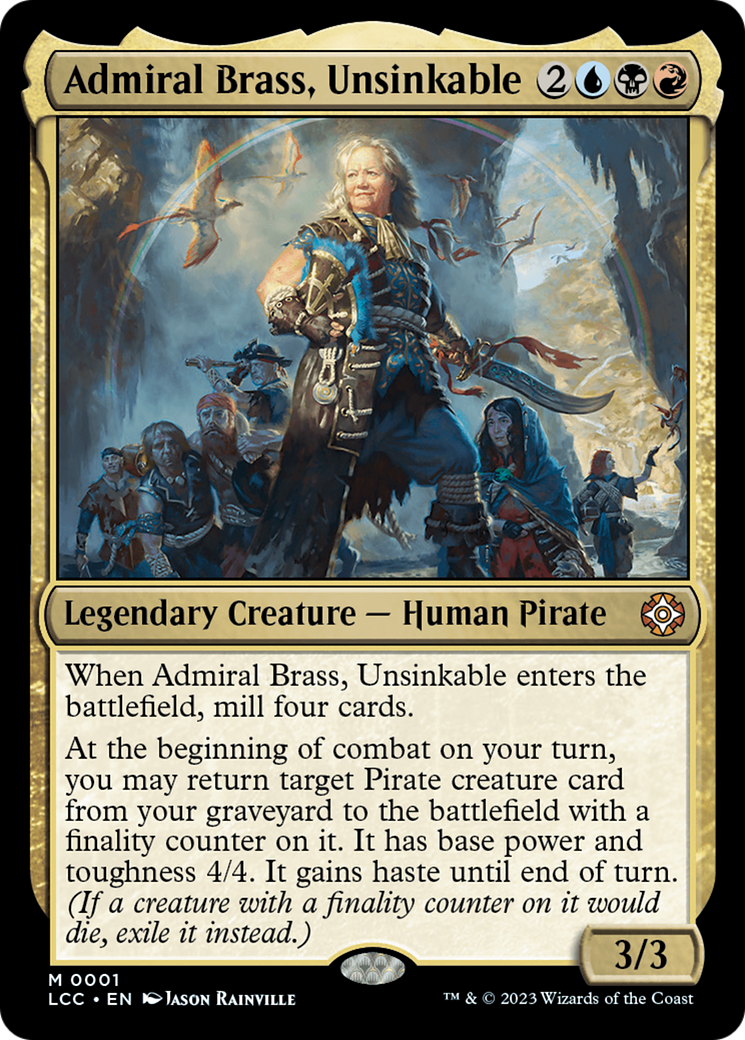 Admiral Brass, Unsinkable [The Lost Caverns of Ixalan Commander] | Yard's Games Ltd