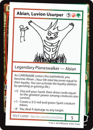 Abian, Luvion Usurper (2021 Edition) [Mystery Booster Playtest Cards] | Yard's Games Ltd