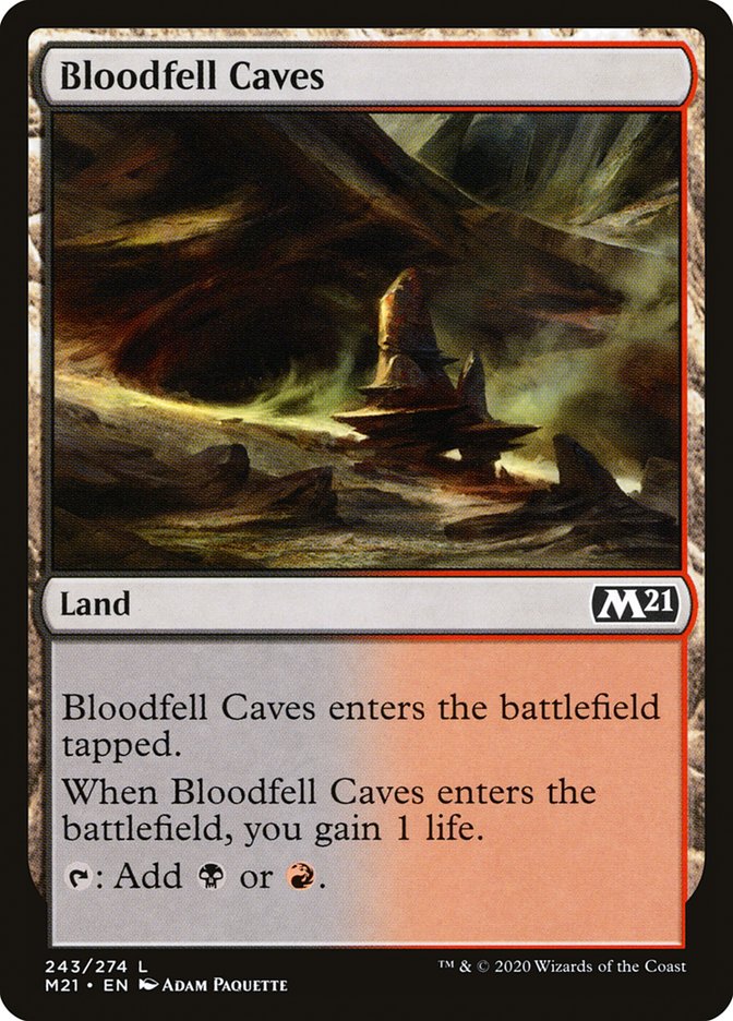 Bloodfell Caves [Core Set 2021] | Yard's Games Ltd