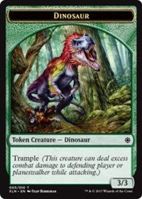 Dinosaur // Treasure (008) Double-Sided Token [Ixalan Tokens] | Yard's Games Ltd