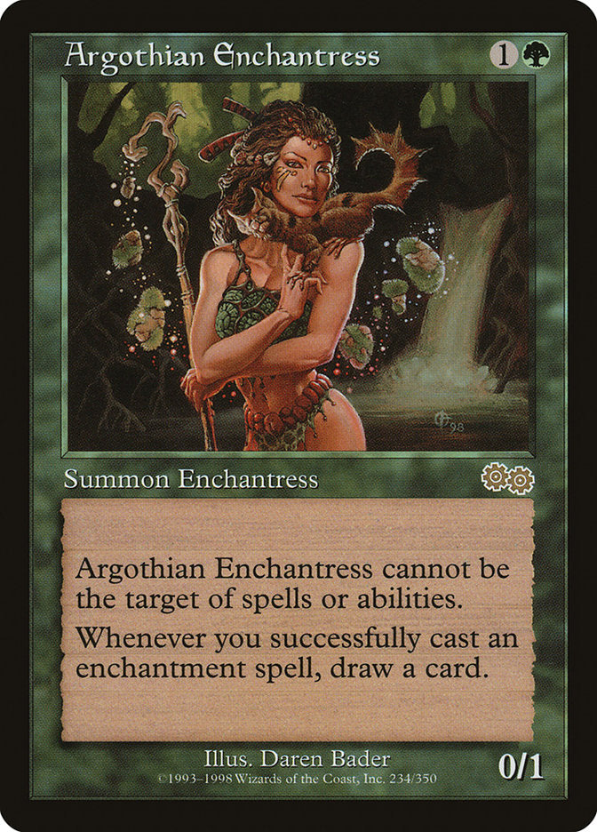 Argothian Enchantress [Urza's Saga] | Yard's Games Ltd