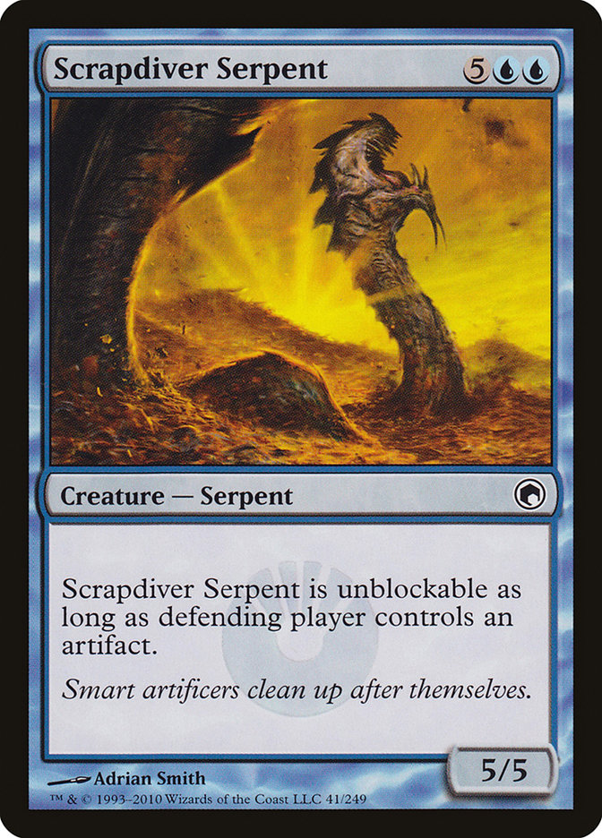 Scrapdiver Serpent [Scars of Mirrodin] | Yard's Games Ltd