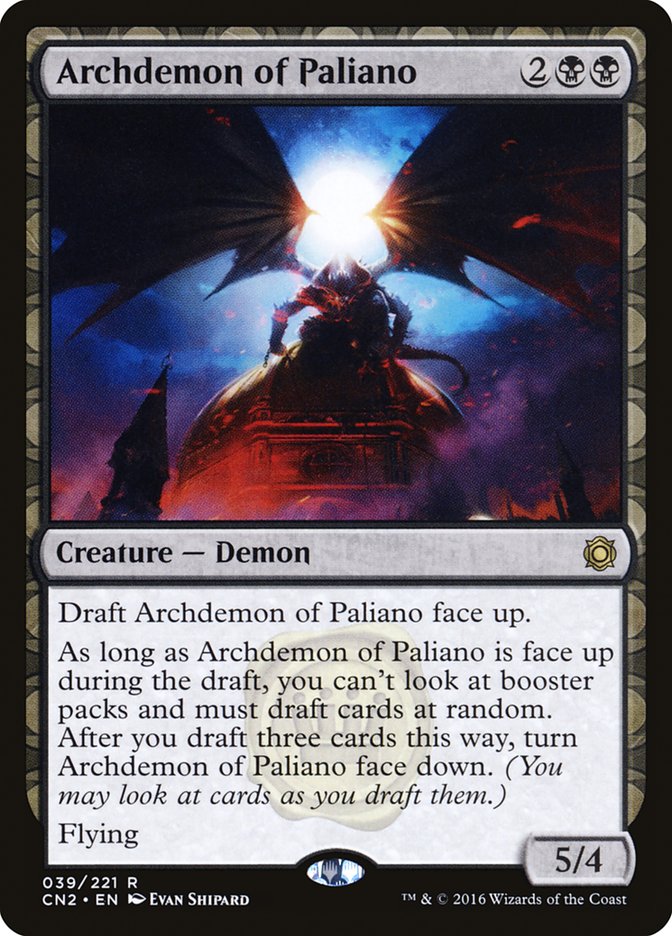 Archdemon of Paliano [Conspiracy: Take the Crown] | Yard's Games Ltd