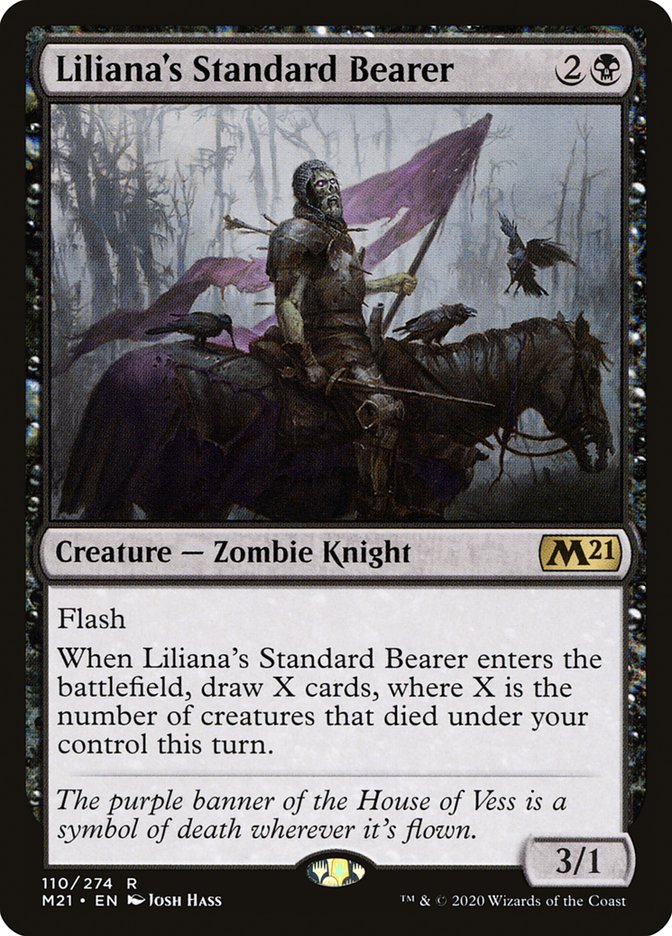 Liliana's Standard Bearer [Core Set 2021] | Yard's Games Ltd