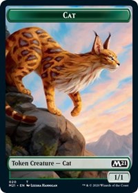 Cat (020) // Soldier Double-Sided Token [Core Set 2021 Tokens] | Yard's Games Ltd