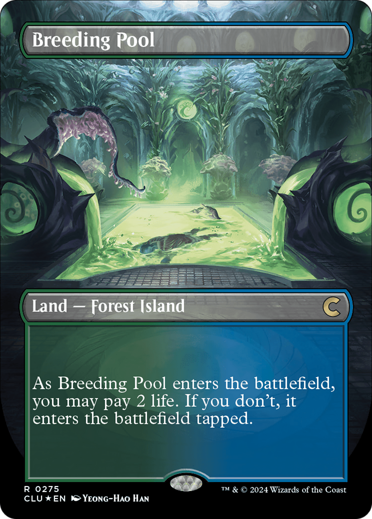 Breeding Pool (Borderless) [Ravnica: Clue Edition] | Yard's Games Ltd