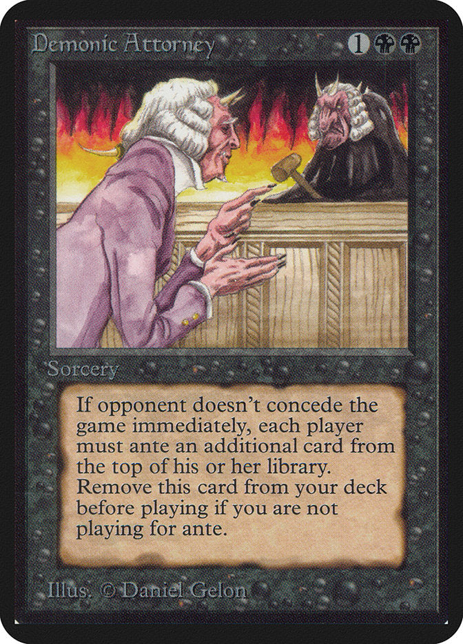 Demonic Attorney [Alpha Edition] | Yard's Games Ltd