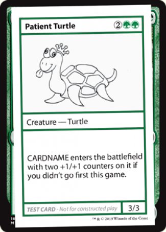 Patient Turtle (2021 Edition) [Mystery Booster Playtest Cards] | Yard's Games Ltd