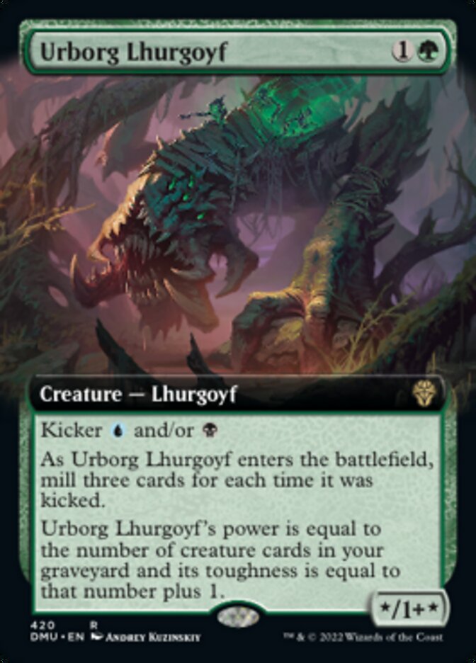 Urborg Lhurgoyf (Extended Art) [Dominaria United] | Yard's Games Ltd