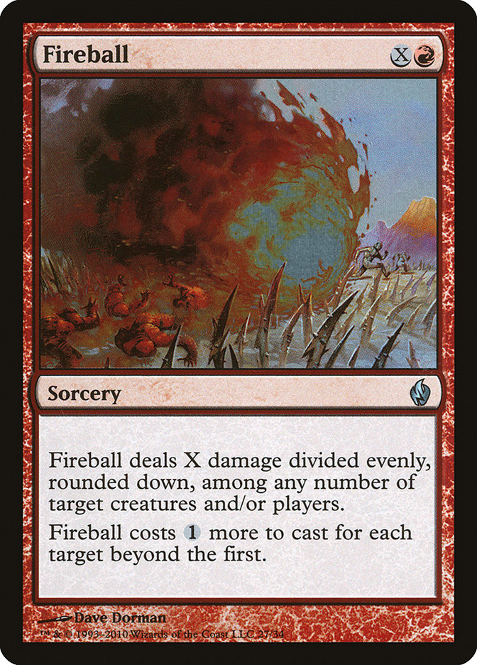 Fireball [Premium Deck Series: Fire and Lightning] | Yard's Games Ltd