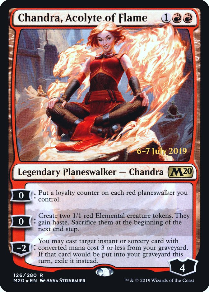 Chandra, Acolyte of Flame [Core Set 2020 Prerelease Promos] | Yard's Games Ltd