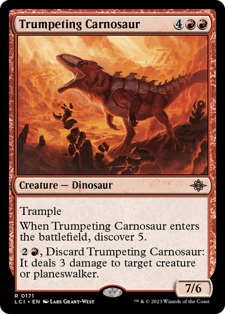 Trumpeting Carnosaur [The Lost Caverns of Ixalan] | Yard's Games Ltd