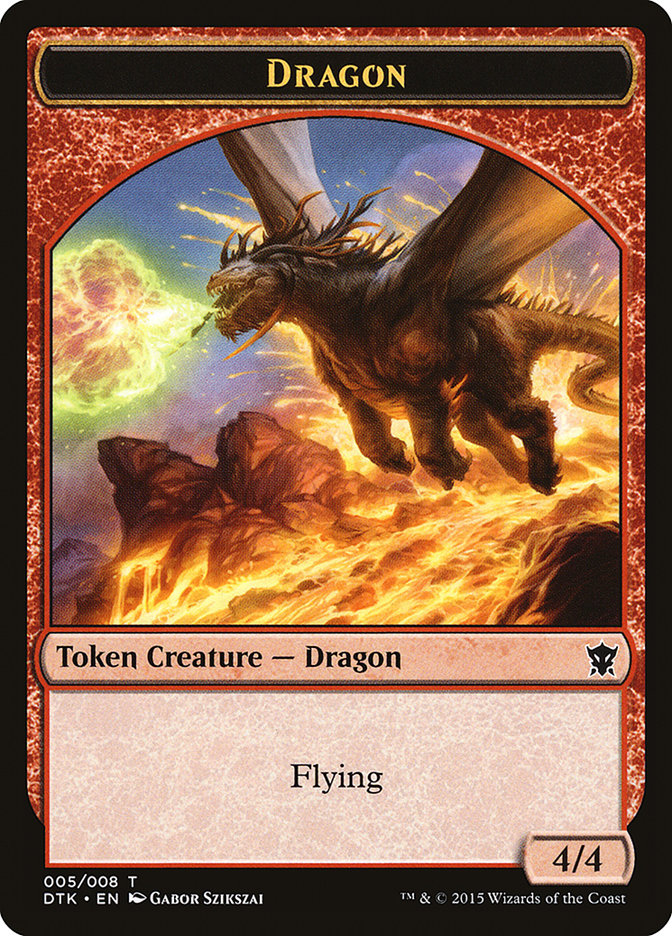 Dragon Token [Dragons of Tarkir Tokens] | Yard's Games Ltd