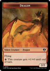 Servo // Dragon (0020) Double-Sided Token [Commander Masters Tokens] | Yard's Games Ltd