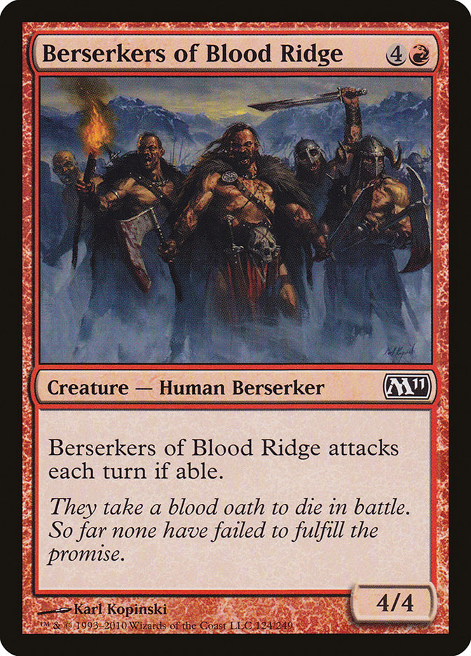 Berserkers of Blood Ridge [Magic 2011] | Yard's Games Ltd