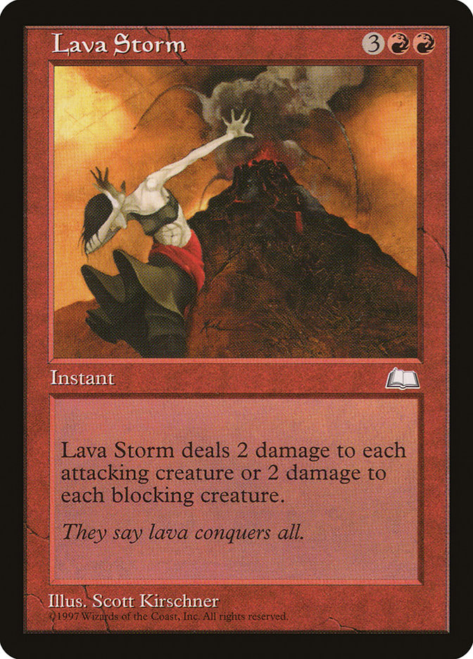 Lava Storm [Weatherlight] | Yard's Games Ltd
