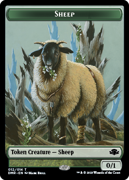 Zombie // Sheep Double-Sided Token [Dominaria Remastered Tokens] | Yard's Games Ltd