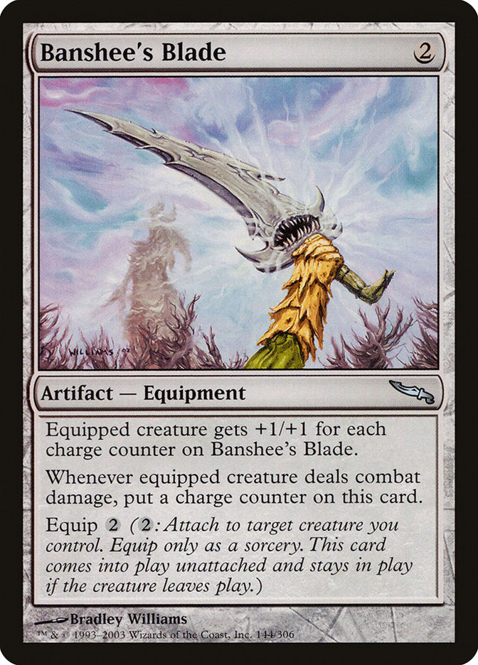 Banshee's Blade [Mirrodin] | Yard's Games Ltd