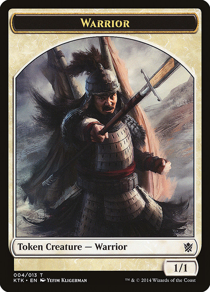 Warrior Token (004/013) [Khans of Tarkir Tokens] | Yard's Games Ltd