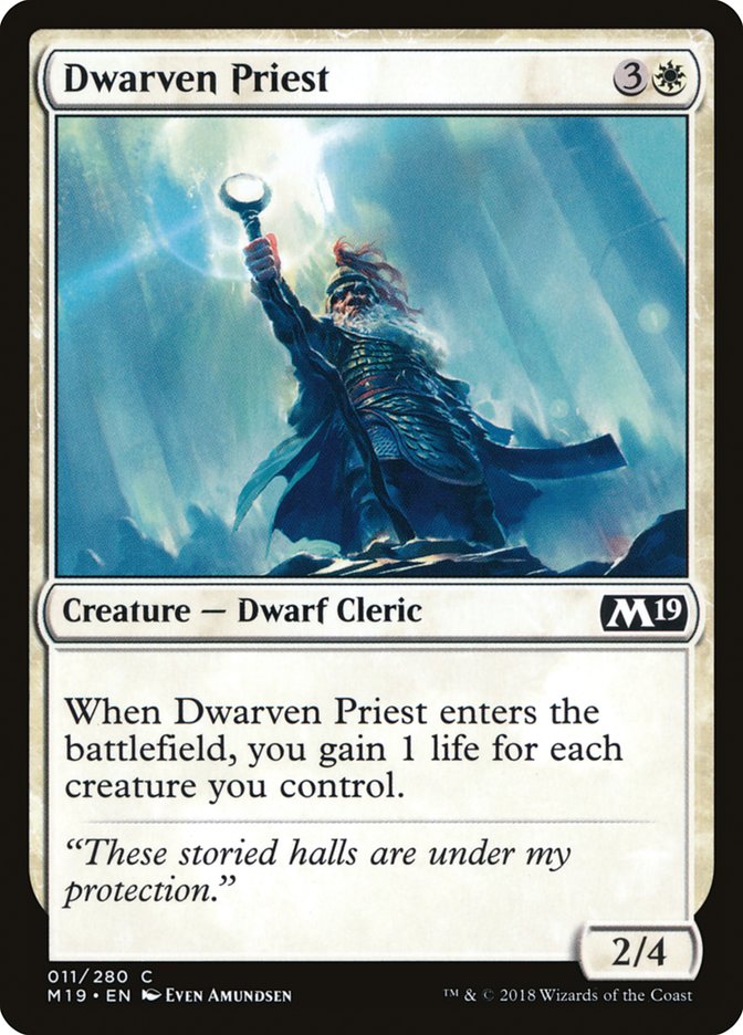 Dwarven Priest [Core Set 2019] | Yard's Games Ltd