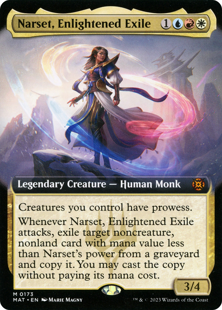 Narset, Enlightened Exile (Extended Art) [March of the Machine: The Aftermath] | Yard's Games Ltd
