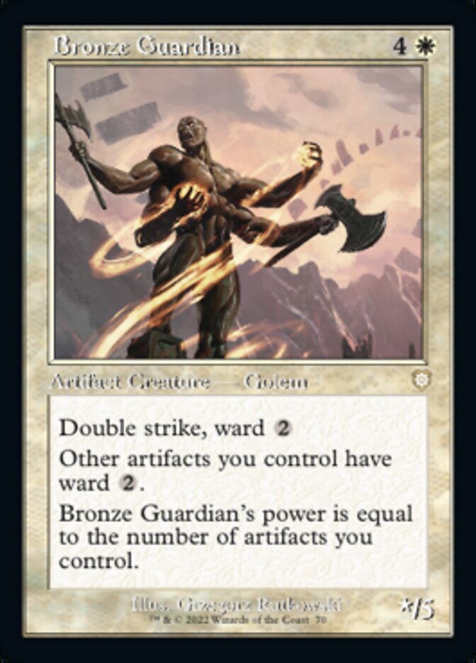 Bronze Guardian (Retro) [The Brothers' War Commander] | Yard's Games Ltd