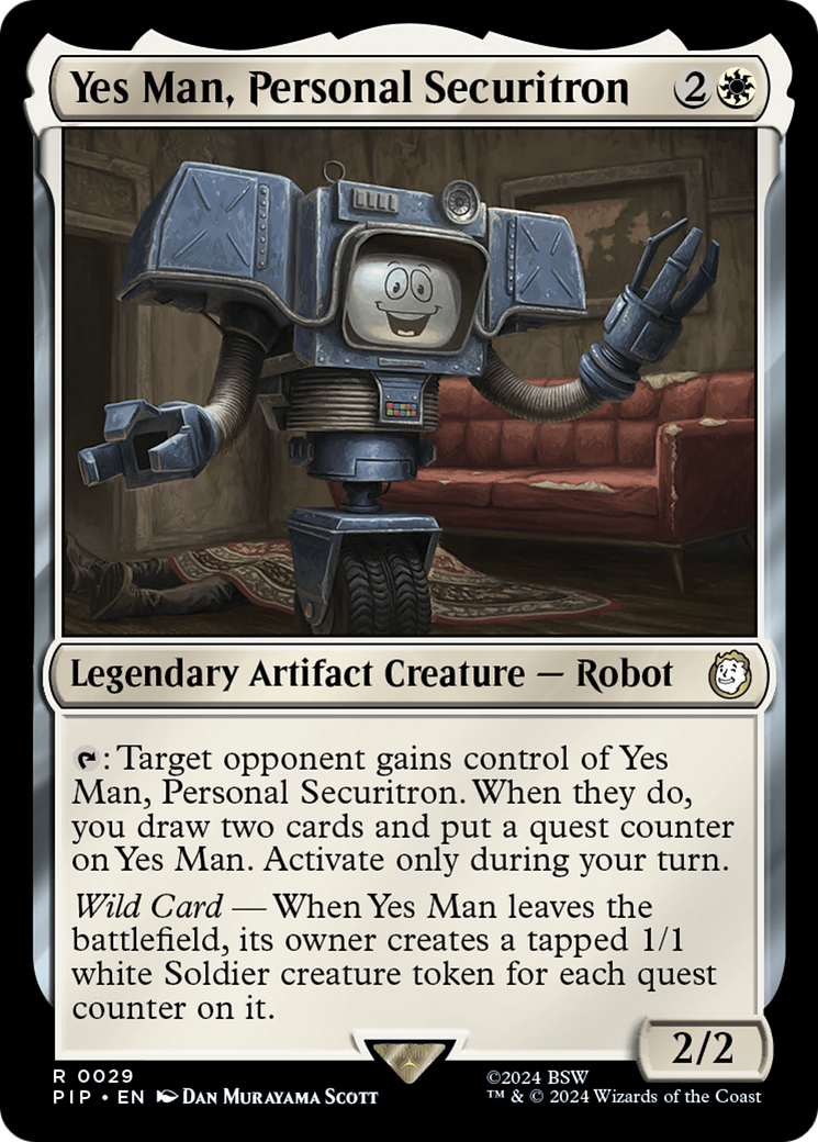Yes Man, Personal Securitron [Fallout] | Yard's Games Ltd