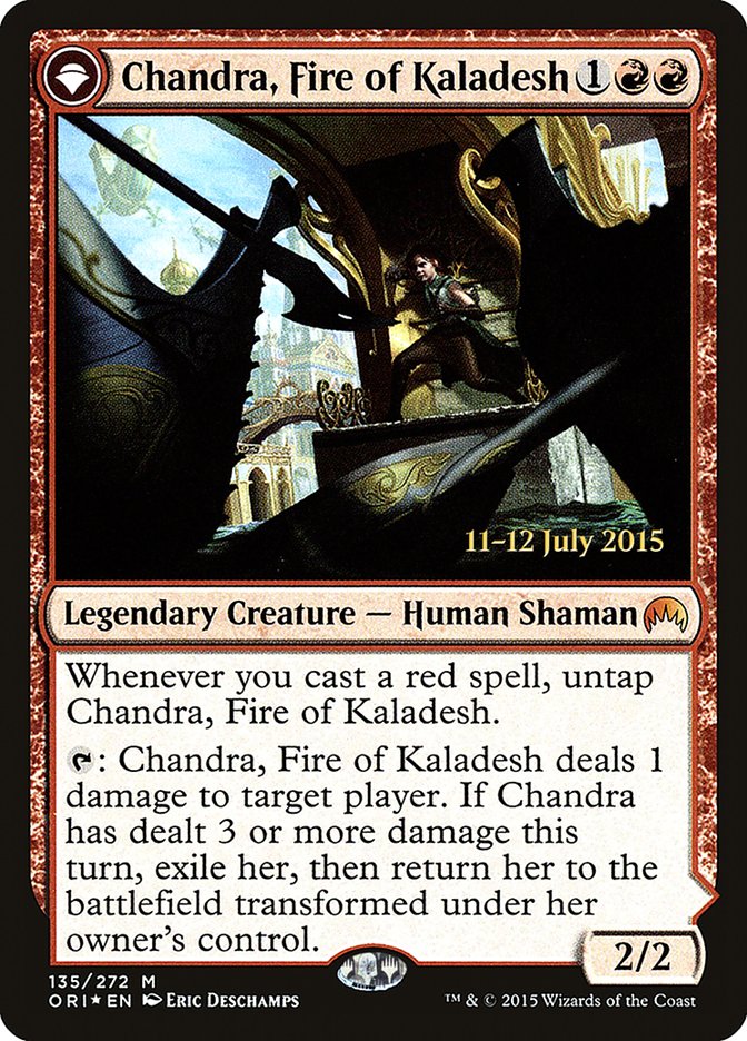 Chandra, Fire of Kaladesh // Chandra, Roaring Flame [Magic Origins Prerelease Promos] | Yard's Games Ltd