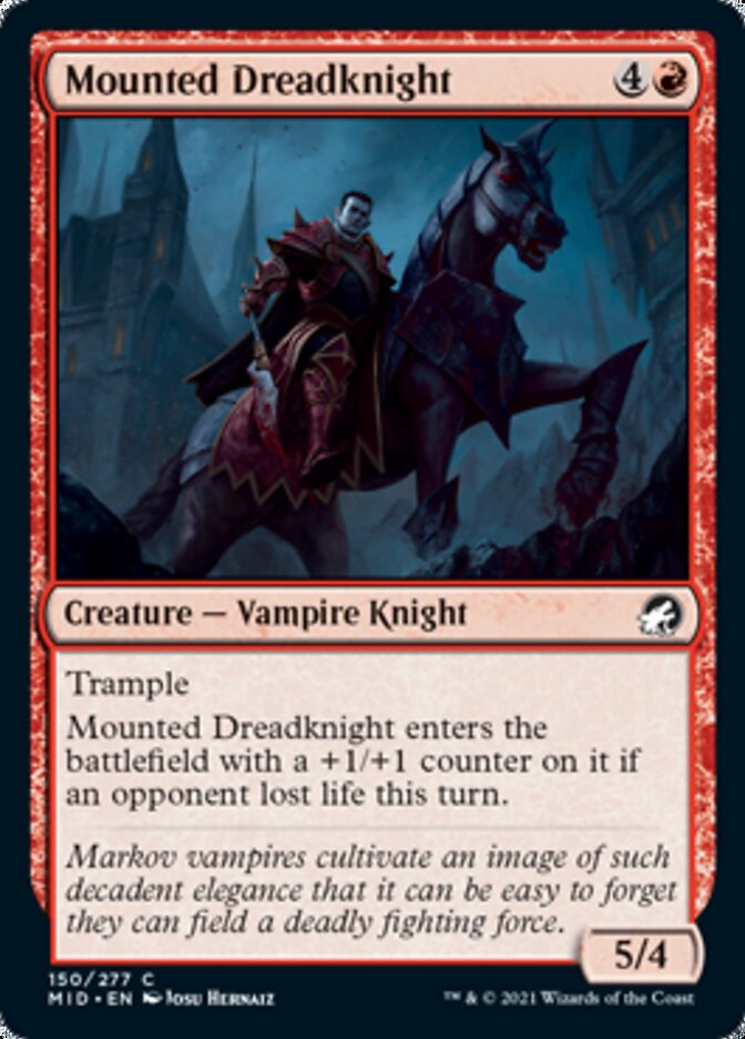 Mounted Dreadknight [Innistrad: Midnight Hunt] | Yard's Games Ltd