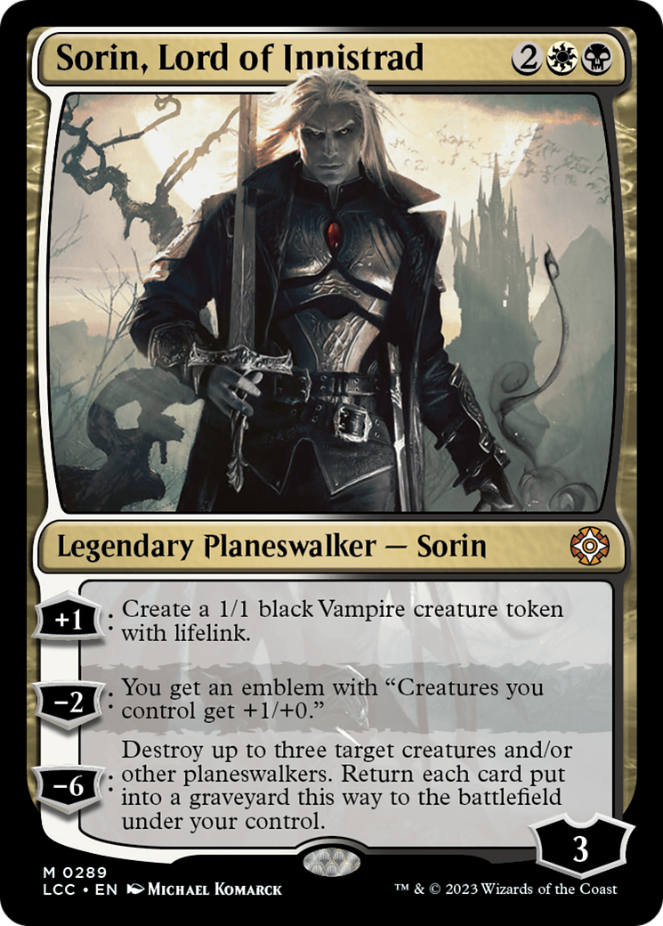 Sorin, Lord of Innistrad [The Lost Caverns of Ixalan Commander] | Yard's Games Ltd
