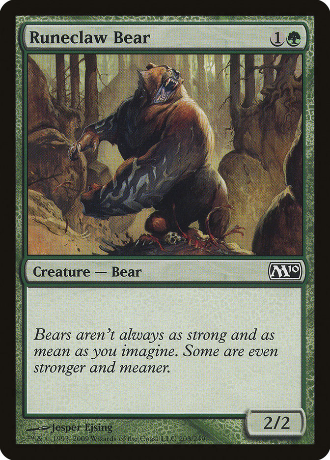 Runeclaw Bear [Magic 2010] | Yard's Games Ltd