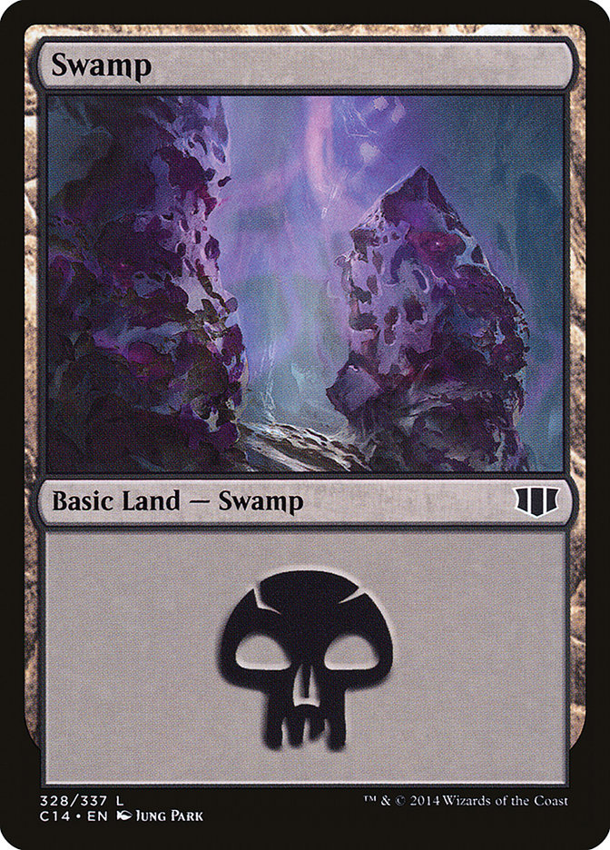 Swamp (328) [Commander 2014] | Yard's Games Ltd