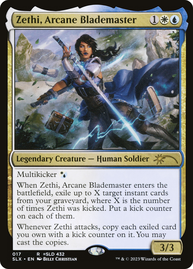 Zethi, Arcane Blademaster [Secret Lair: Universes Within] | Yard's Games Ltd