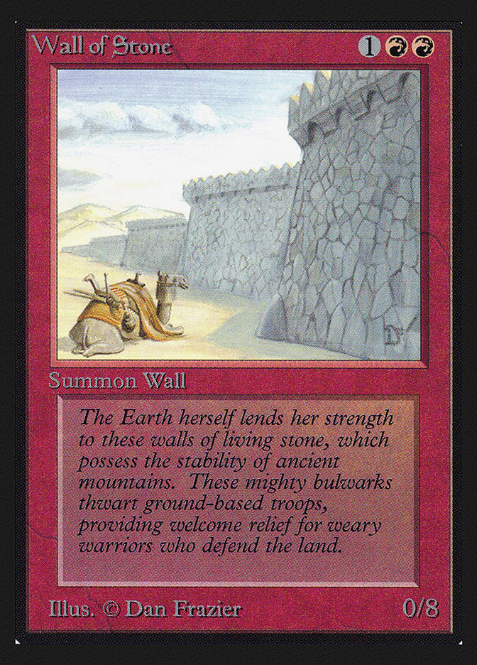 Wall of Stone [International Collectors' Edition] | Yard's Games Ltd