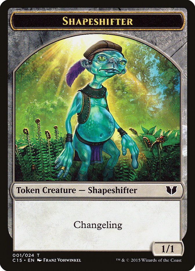 Elemental Shaman // Shapeshifter Double-Sided Token [Commander 2015 Tokens] | Yard's Games Ltd