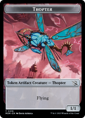 Treasure (21) // Thopter Double-Sided Token [March of the Machine Tokens] | Yard's Games Ltd