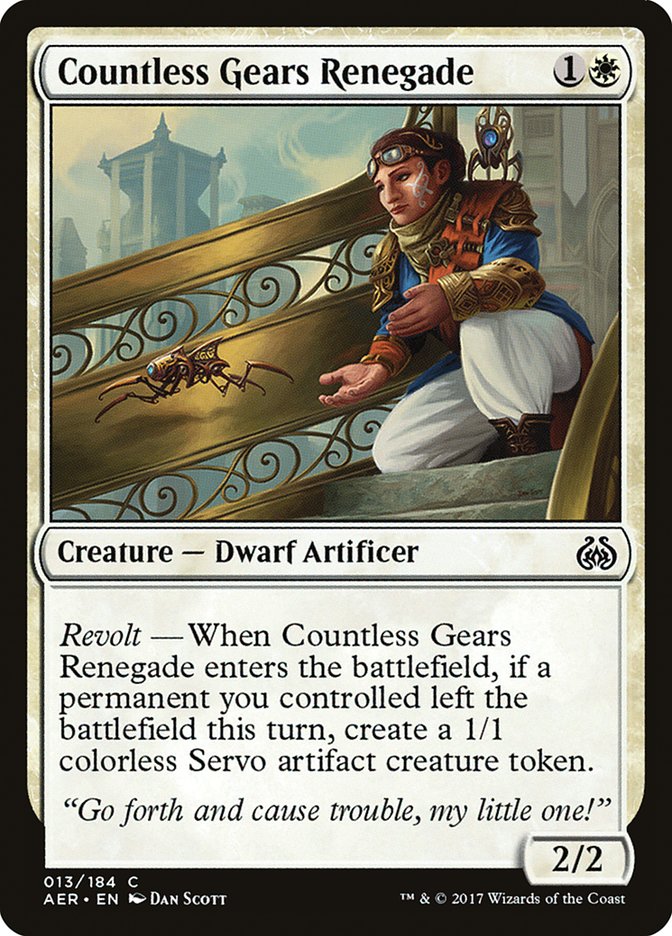 Countless Gears Renegade [Aether Revolt] | Yard's Games Ltd