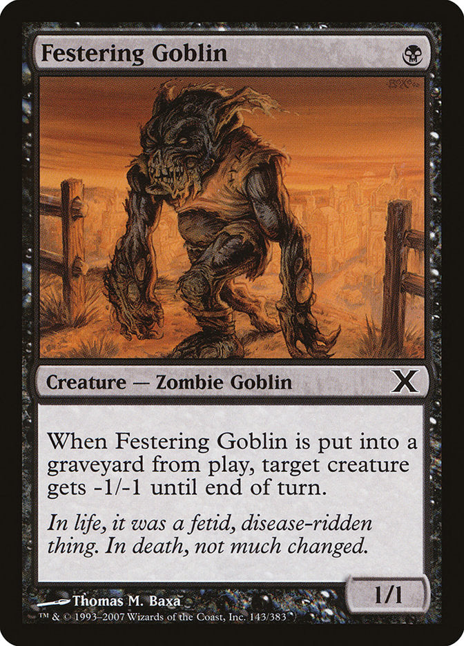 Festering Goblin [Tenth Edition] | Yard's Games Ltd