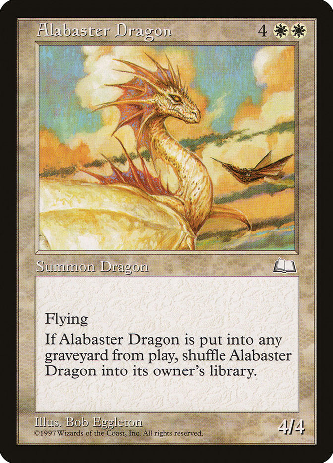 Alabaster Dragon [Weatherlight] | Yard's Games Ltd