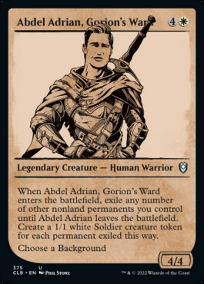 Abdel Adrian, Gorion's Ward (Showcase) [Commander Legends: Battle for Baldur's Gate] | Yard's Games Ltd