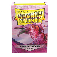 Dragon Shield: Standard 100ct Sleeves - Pink Diamond (Matte) | Yard's Games Ltd