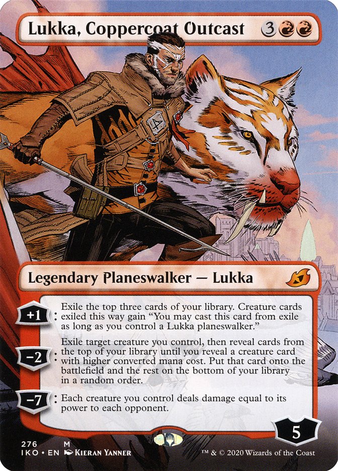 Lukka, Coppercoat Outcast (Borderless) [Ikoria: Lair of Behemoths] | Yard's Games Ltd