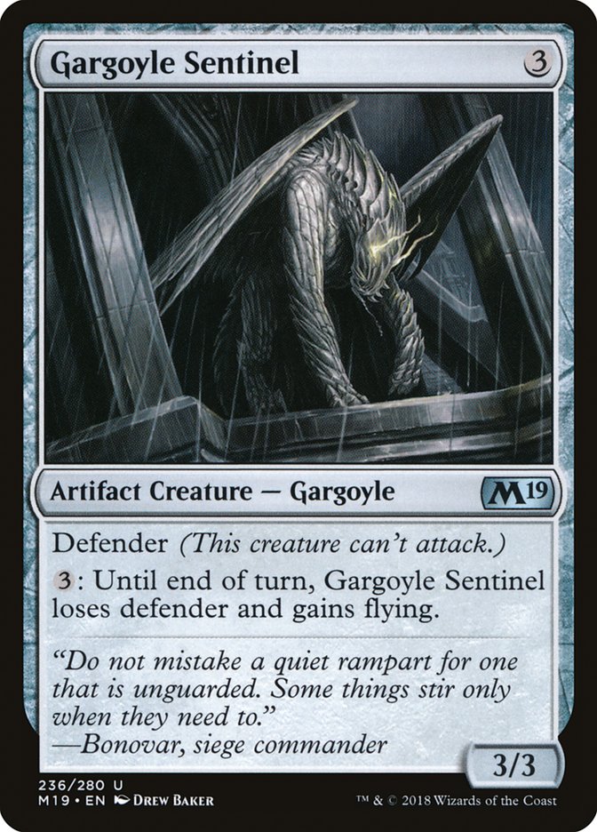 Gargoyle Sentinel [Core Set 2019] | Yard's Games Ltd