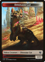 Bird // Dinosaur Cat Double-Sided Token [Commander 2020 Tokens] | Yard's Games Ltd