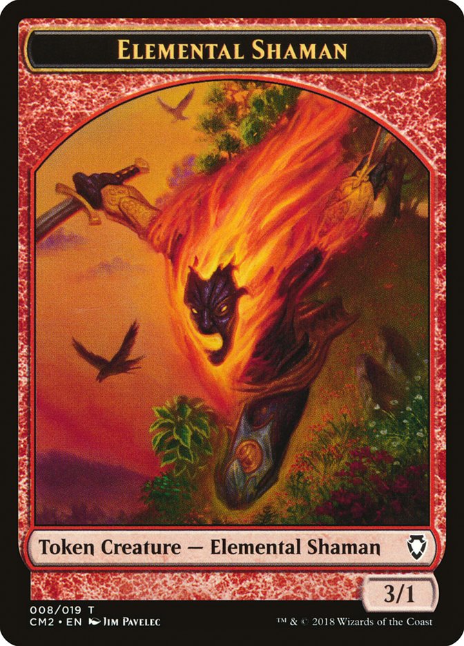Elemental Shaman Token [Commander Anthology Volume II Tokens] | Yard's Games Ltd
