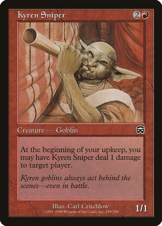 Kyren Sniper [Mercadian Masques] | Yard's Games Ltd