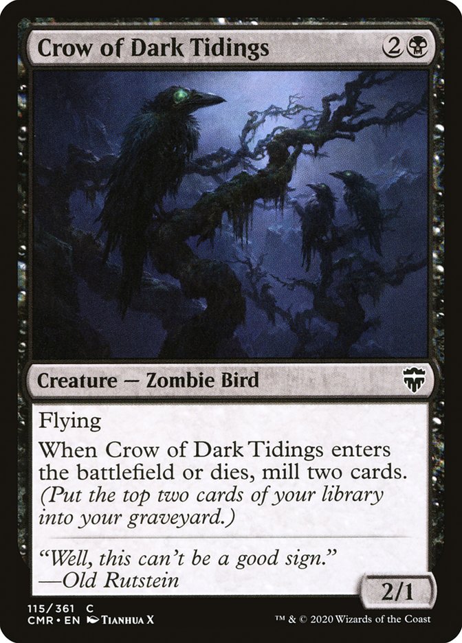 Crow of Dark Tidings [Commander Legends] | Yard's Games Ltd
