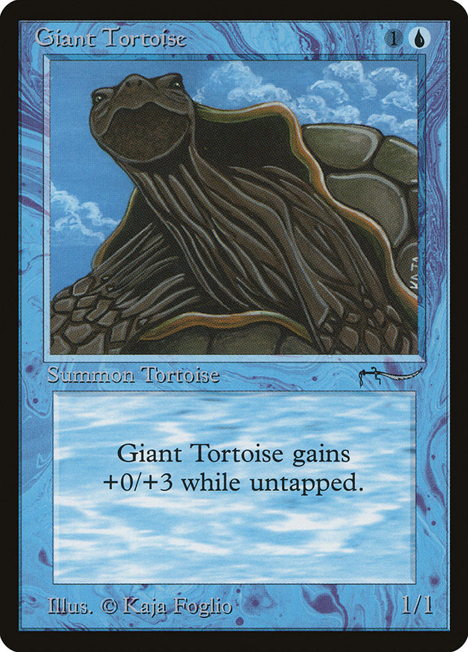 Giant Tortoise (Dark Mana Cost) [Arabian Nights] | Yard's Games Ltd